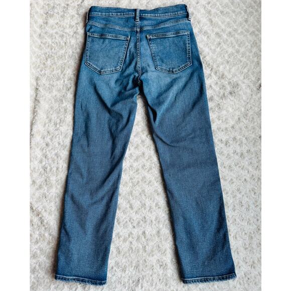 GAP High Rise Vintage Slim Medium Indigo Cotton Womens Denim Blue Jeans Sz 6 - Picture 9 of 16